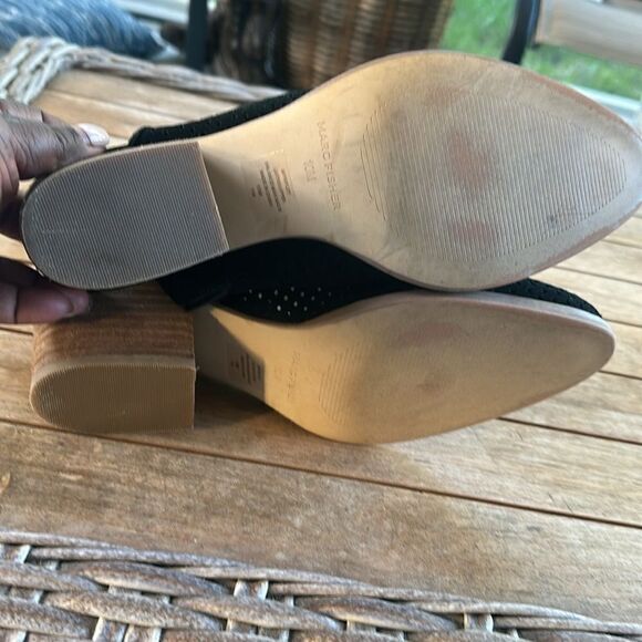 Marc Fisher Black Ripley Suede Mule 10 - Picture 6 of 7